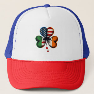 Irish American Unity Kleeblatt Design Truckerkappe