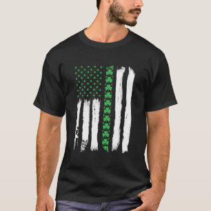 Irish-amerikanische Flagge St. Patrick's Day T-Shirt