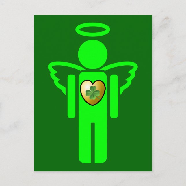 Irish Angel Postcard Postkarte (Vorderseite)