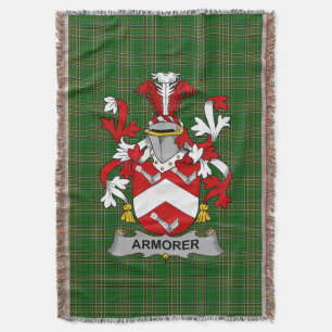 Irish Armorer Coat of Arms Familienwappen Irland Decke