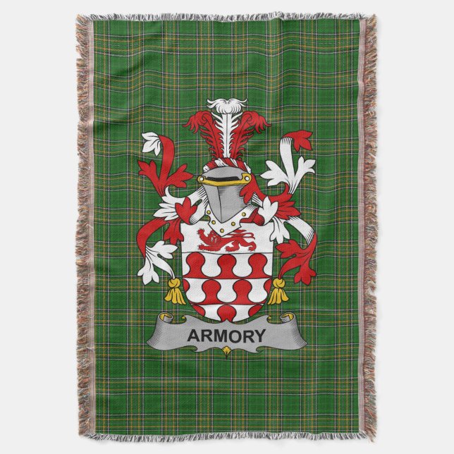 Irish Armory Coat Familienwappen Irland Decke (Vorderseite Vertikal)