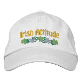 Irish Attitude and Kleeblatts Bestickte Kappe