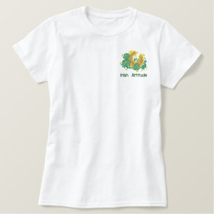 Irish Attitude Besticktes T-Shirt