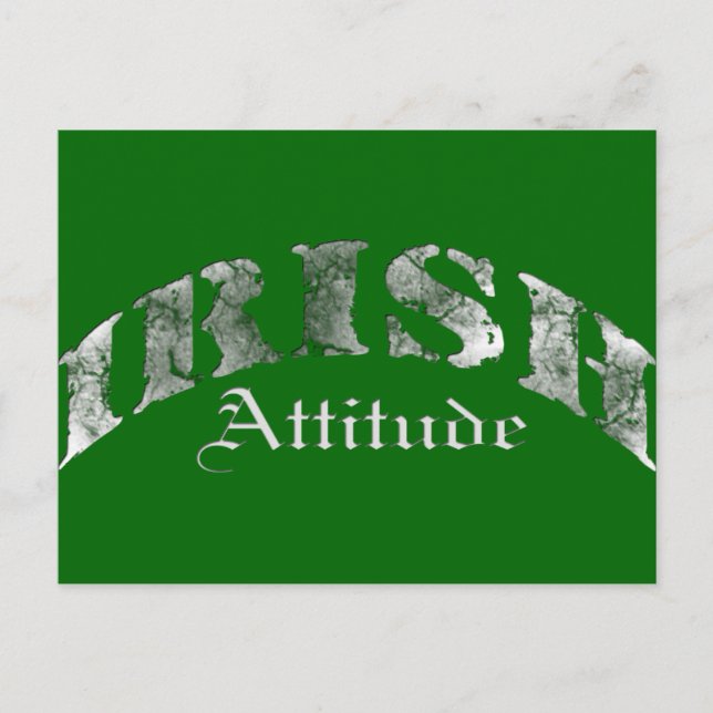 Irish Attitude Distance Postkarte (Vorderseite)