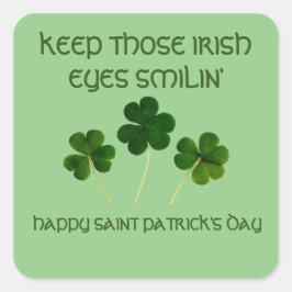 IRISH AUGT ST. PATRICK'S DAY Square Stickers