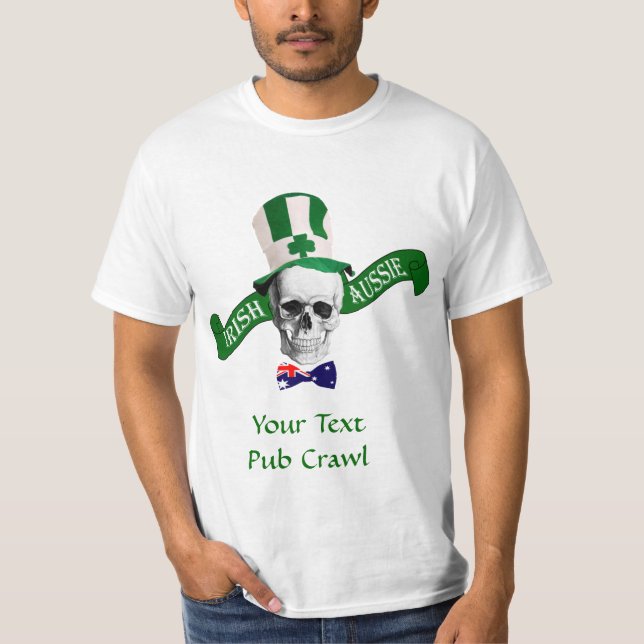 Irish Aussie St Patrick's Day T-Shirt (Vorderseite)