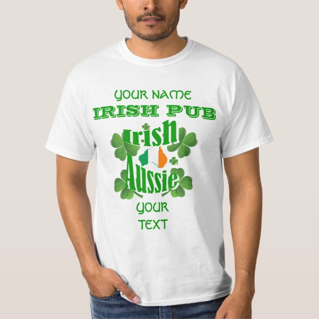 Irish Australian St Patrick's T-Shirt (Vorderseite)