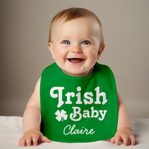 Irish Baby Green St. Patrick's Day Personalisiert Lätzchen