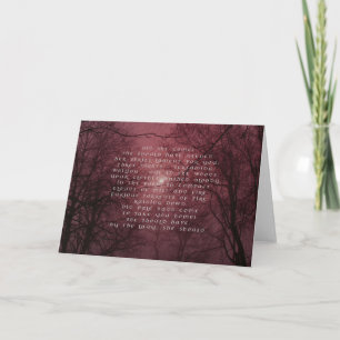 Irish Badb Pagan Sympathy Card Karte