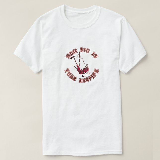 Irish Bagpipe Funny Spaß Joke St. Patrick's Day T-Shirt (Design vorne)