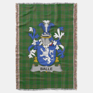Irish Balle Coat of Arms Familienwappen Irland Decke