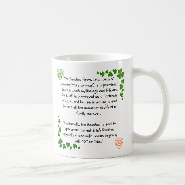 Irish Banshee Tasse - Folgt meiner Familie (Rechts)