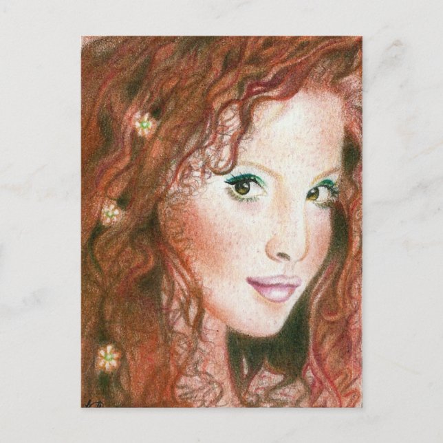 Irish Beauty Postcard Postkarte (Vorderseite)