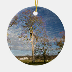 Irish Beech Trees Keramik Ornament