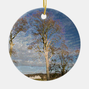 Irish Beech Trees Keramikornament