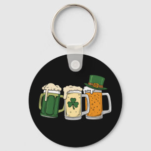 Irish Beer Ireland Flag St Patrick's Day Kleeblatt Schlüsselanhänger