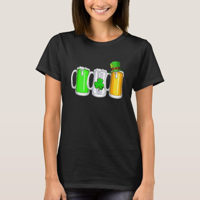 Irish Beer Ireland Flag St Pattys Day Men Women Sh T-Shirt (Vorderseite)