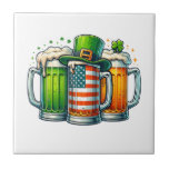 Irish Beer Ireland St Patricks Day Drinking Party Fliese<br><div class="desc">Irish Beer Ireland St Patricks Day Drinking Party</div>