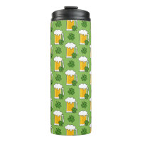 Irish Beer Tasse mit Kleeblatt Clover Pattern