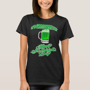 Irish Beerit's Green Beer Day Happy St Patrick Day T-Shirt