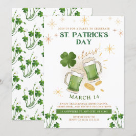 Irish Beers & Cheer St. Patrick's Day Party Einladung