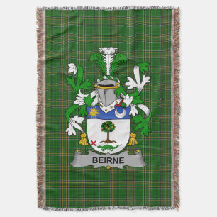 Irish Beirne oder O_Beirne Coat of Arms Family Cre Decke
