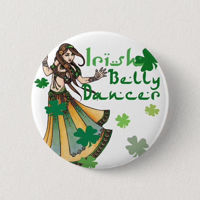 Irish Belly Dancer Button (Vorderseite)