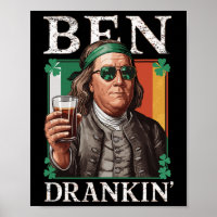 Irish Ben Drankin Beer - St Pattys - Männer und Fr