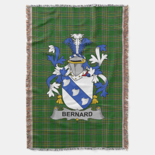 Irish Bernard Coat of Arms Familienwappen Irland Decke