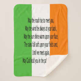 Irish Bessing Sherpa Blanket Sherpadecke