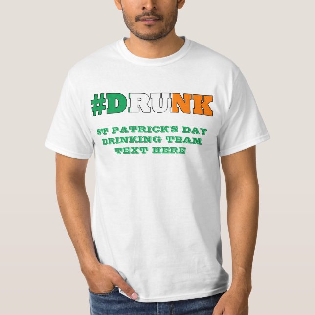 Irish betrunken St Patricks Day T-Shirt (Vorderseite)