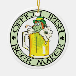 Irish Biermacher Keramikornament