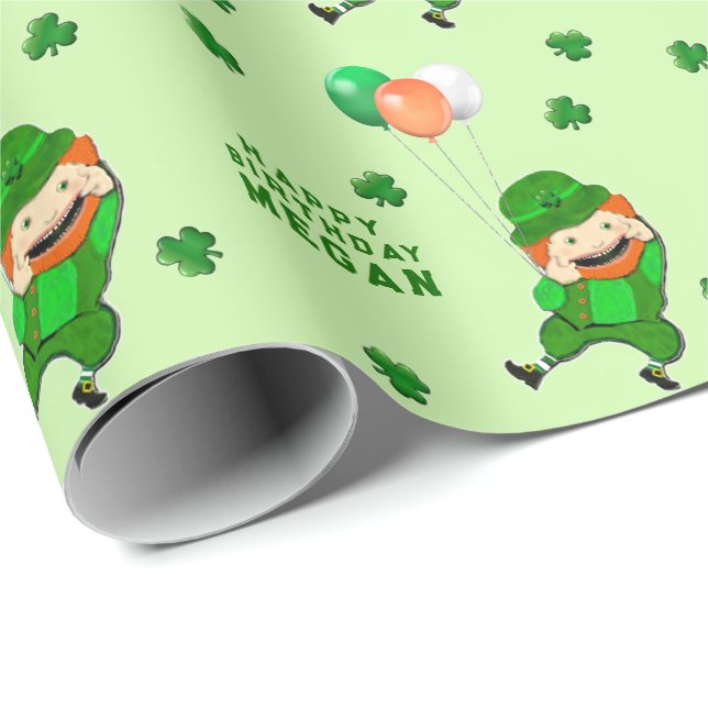 Irish Birthday Gift Geschenkpapier (Rolleneckpunkt)