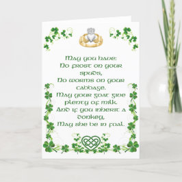 Irish Blessing Card aus Irland Option 5 Karte
