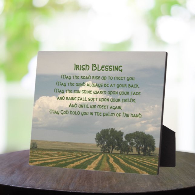 Irish Blessing Farmland Foto Fotoplatte (In Situ)