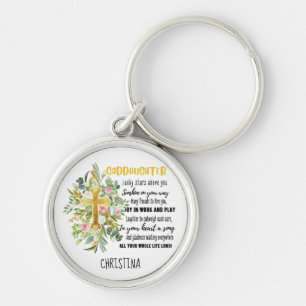 Irish Blessing Für PATENTOCHTER - Personalisiertes Schlüsselanhänger
