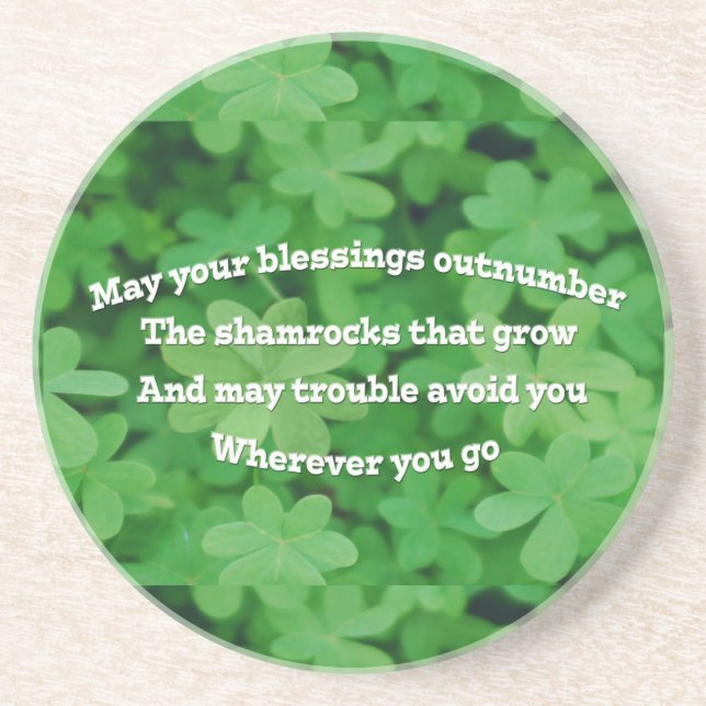 Irish Blessing Getränkeuntersetzer (Vorne)