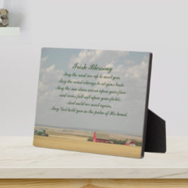 Irish Blessing Golden Wheat Fields Fotoplatte