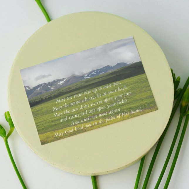 Irish Blessing Green Valley Foto Blank Card Karte (Von Creator hochgeladen)