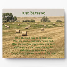 Irish Blessing Hay Bales in the Field
