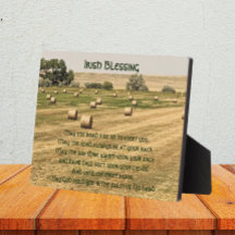 Irish Blessing Hay Bales in the Field