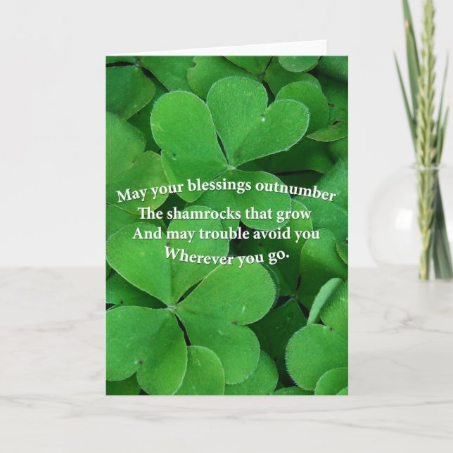 Irish Blessing Karte (Vorderseite)