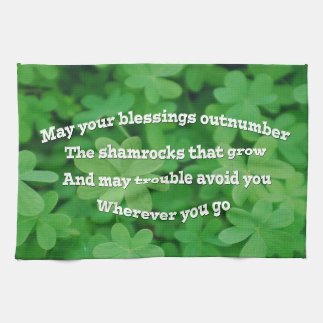 Irish Blessing Küchentuch (Horizontal)