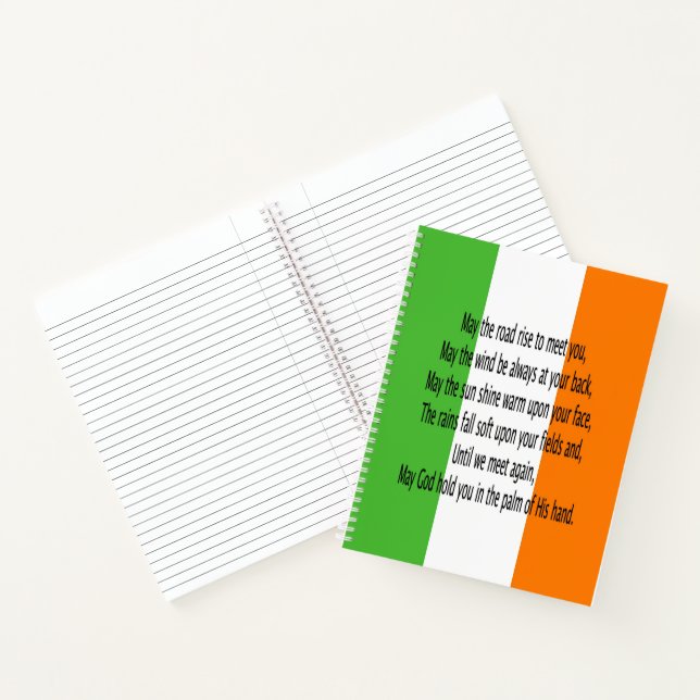 Irish Blessing Notizbuch (Innenseite)