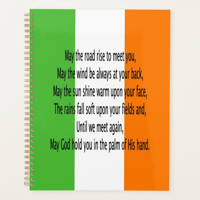 Irish Blessing Planer (Vorderseite)