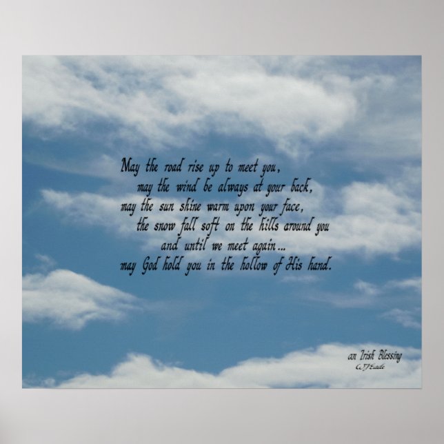 Irish Blessing Poster (Vorne)