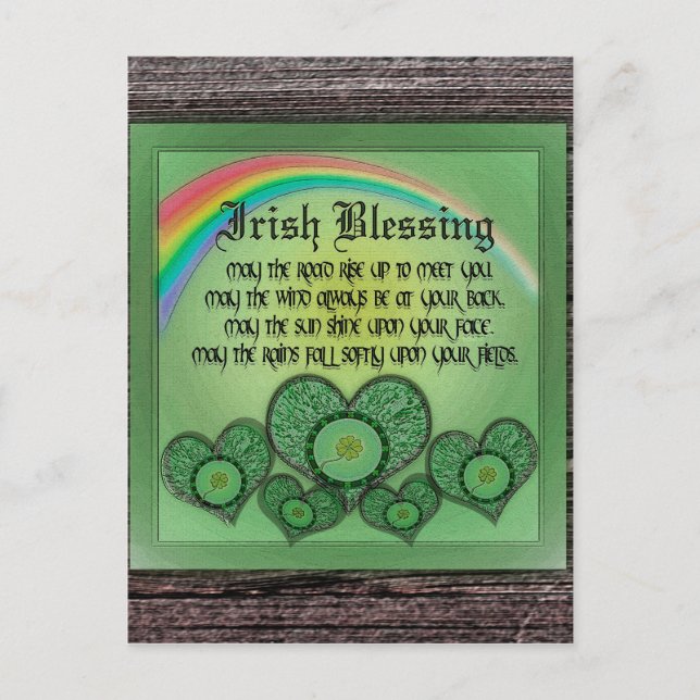Irish Blessing Postkarte (Vorderseite)