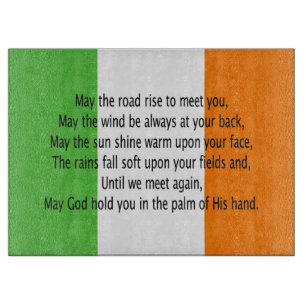 Irish Blessing Prayer Schneidebrett
