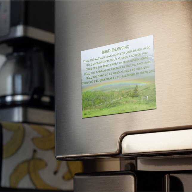 Irish Blessing Rainbow Photo Carte magnétique (In Situ)