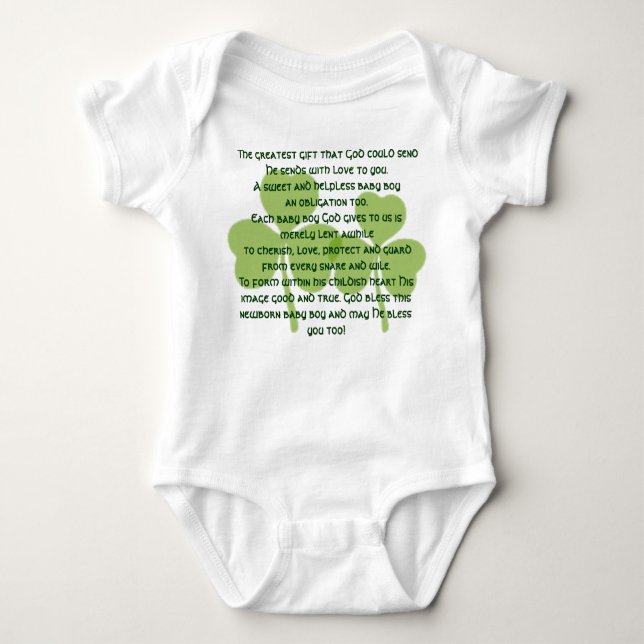 Irish Blessing T - Shirt - Baby Boy (Vorderseite)